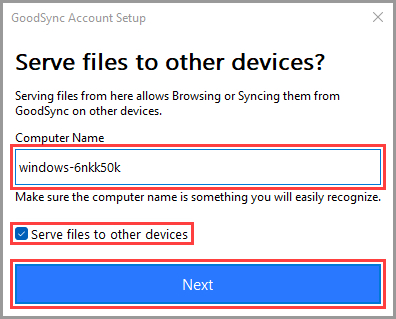 配置計算機名稱與文件服務設置