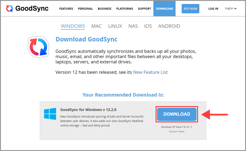 GoodSync Windows 安裝包下載