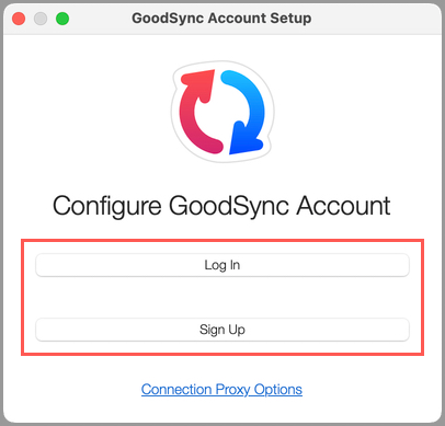 Mac 賬戶登入或新建選擇