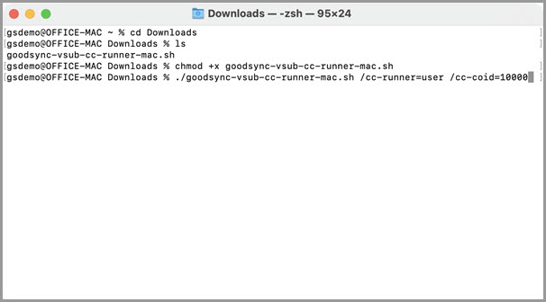 Mac 用戶空間安裝